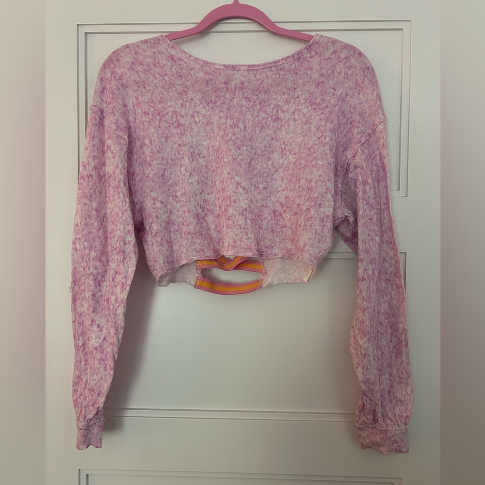 Free People Movement Long Sleeve Cropped Shirt